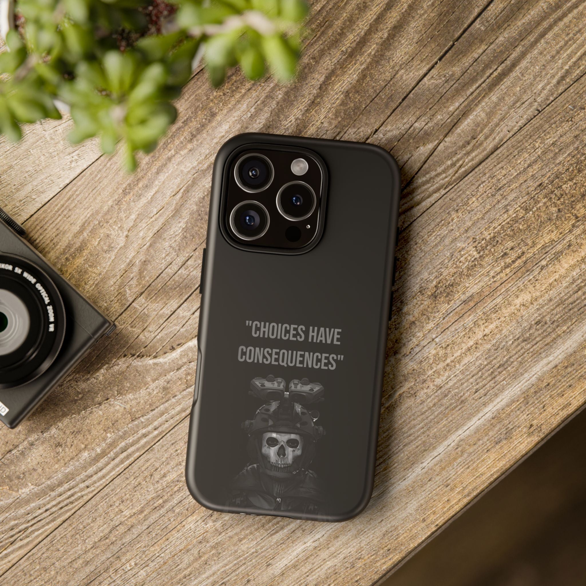 Call of Duty Ghost "Choices Have Consequences" iPhone Case