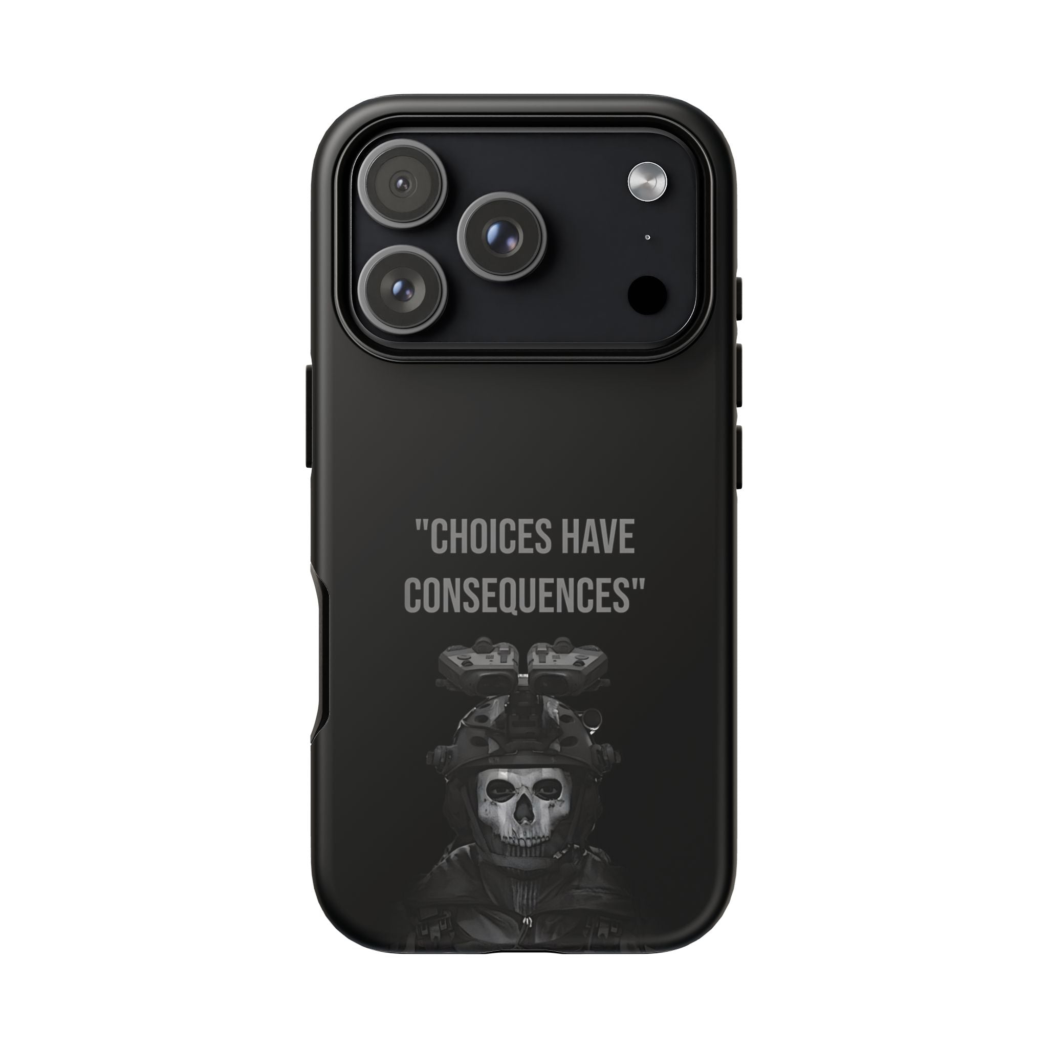 Call of Duty Ghost "Choices Have Consequences" iPhone Case