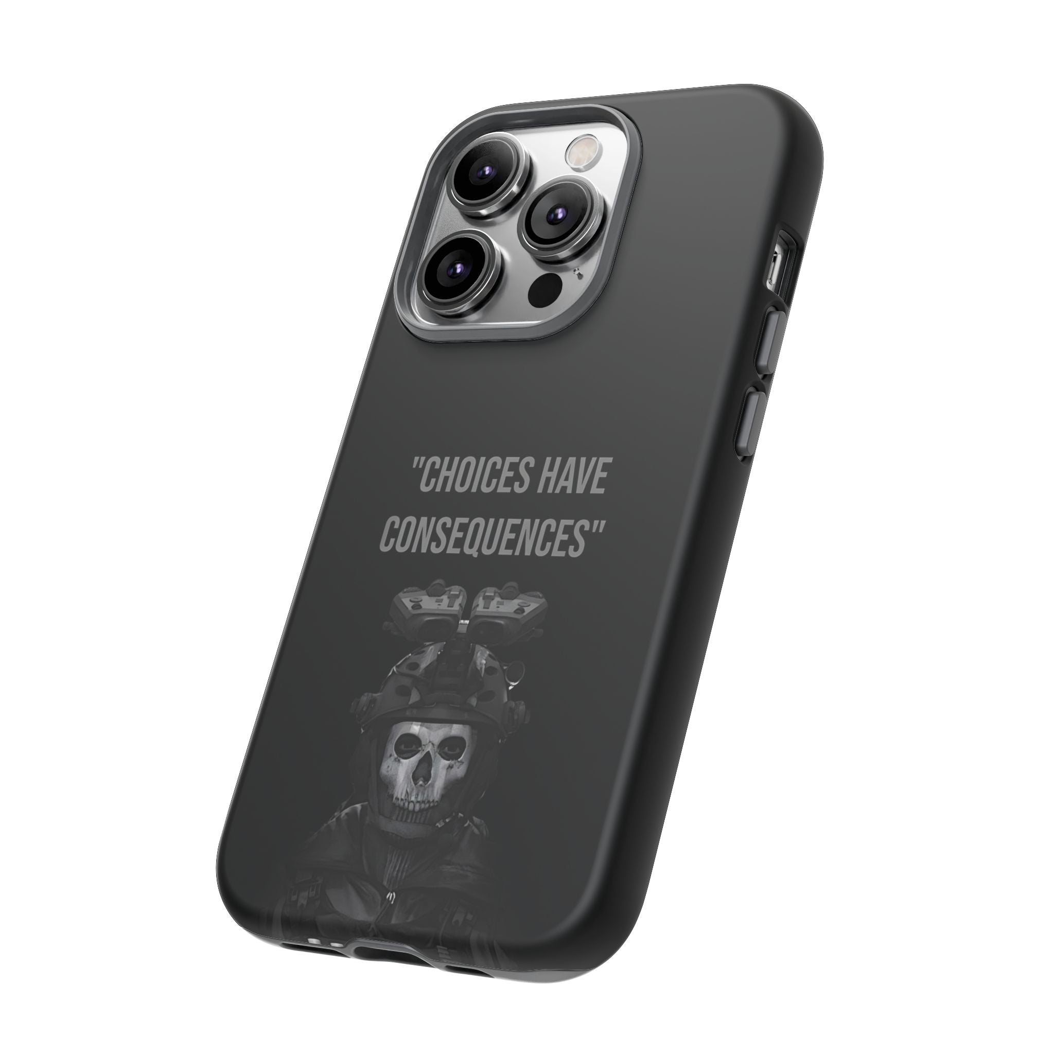 Call of Duty Ghost "Choices Have Consequences" iPhone Case